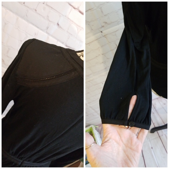 SUPER CUTE BANANA REPUBLIC XS BLACK TOP - Picture 3 of 7